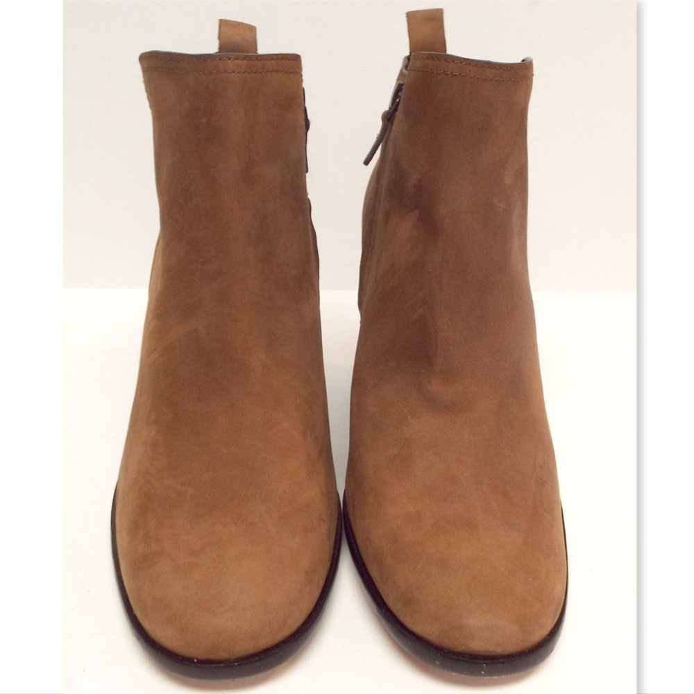 COLE HAAN Chestnut Brown Suede Leather Booties 11